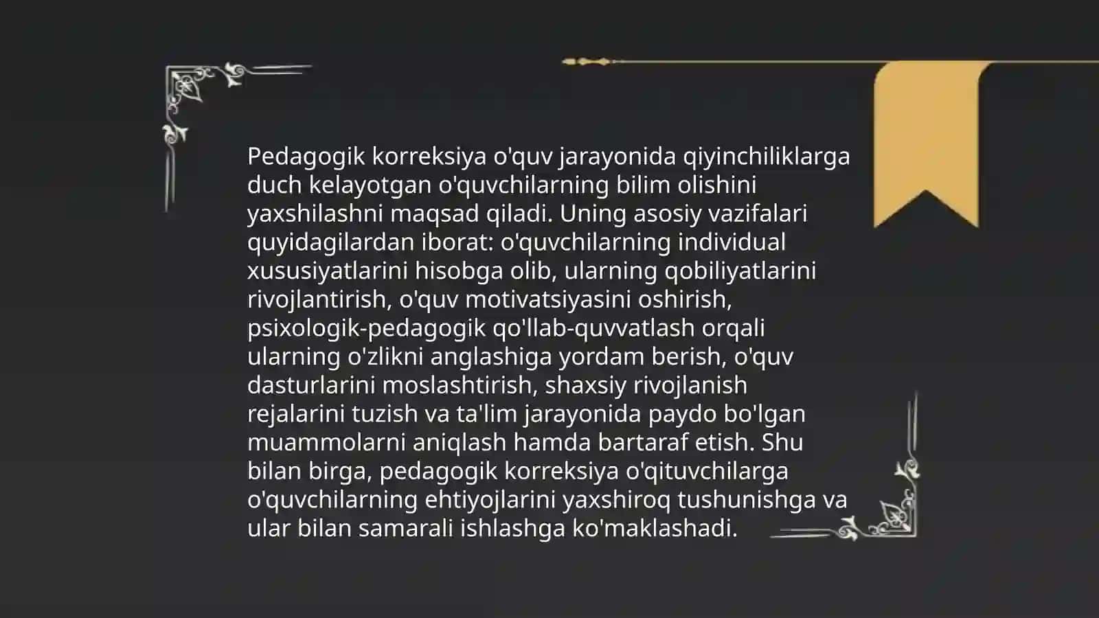 Pedagogik korreksiyaning maqsad va vazifalar 4