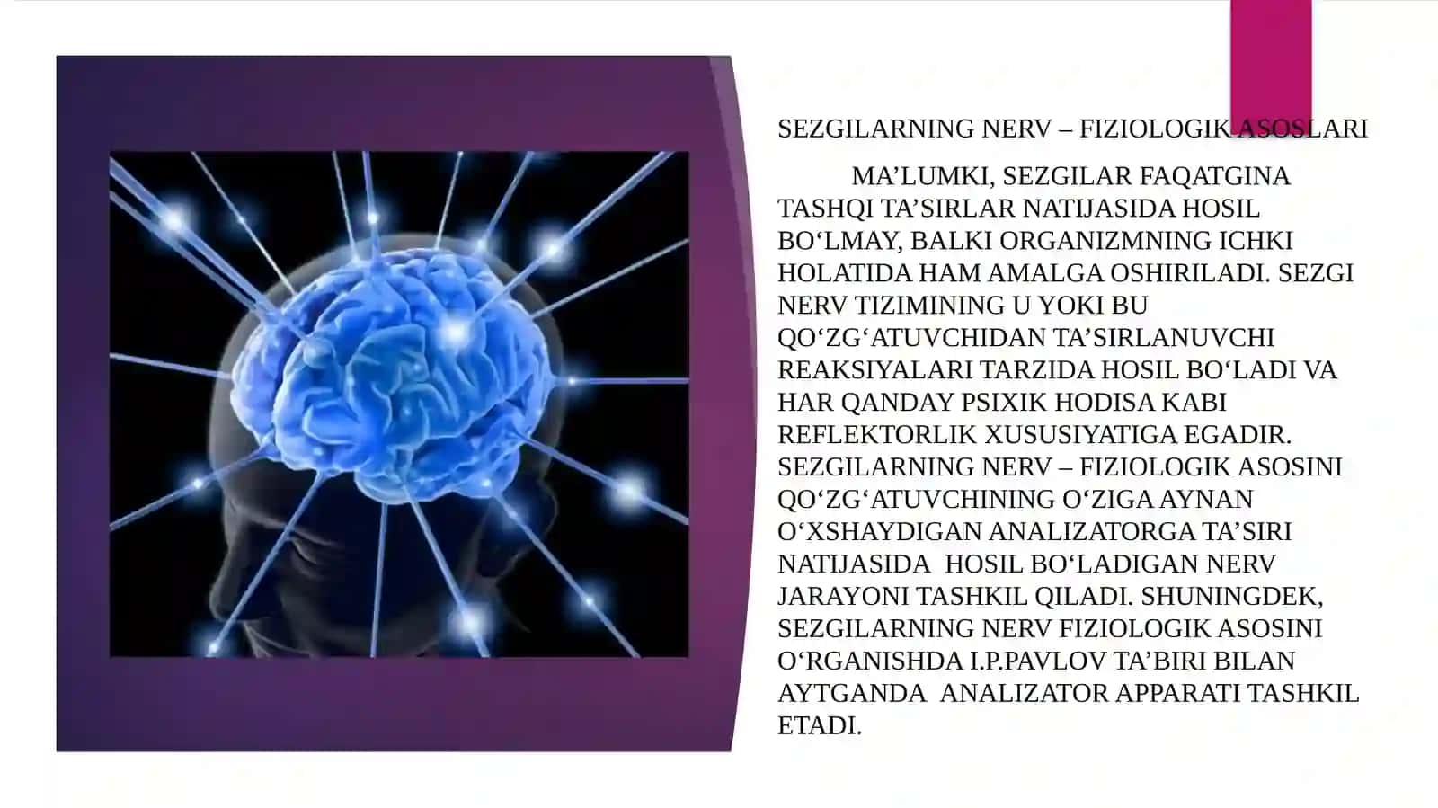 BILISH JARAYONLARIDAN  SEZGI 4