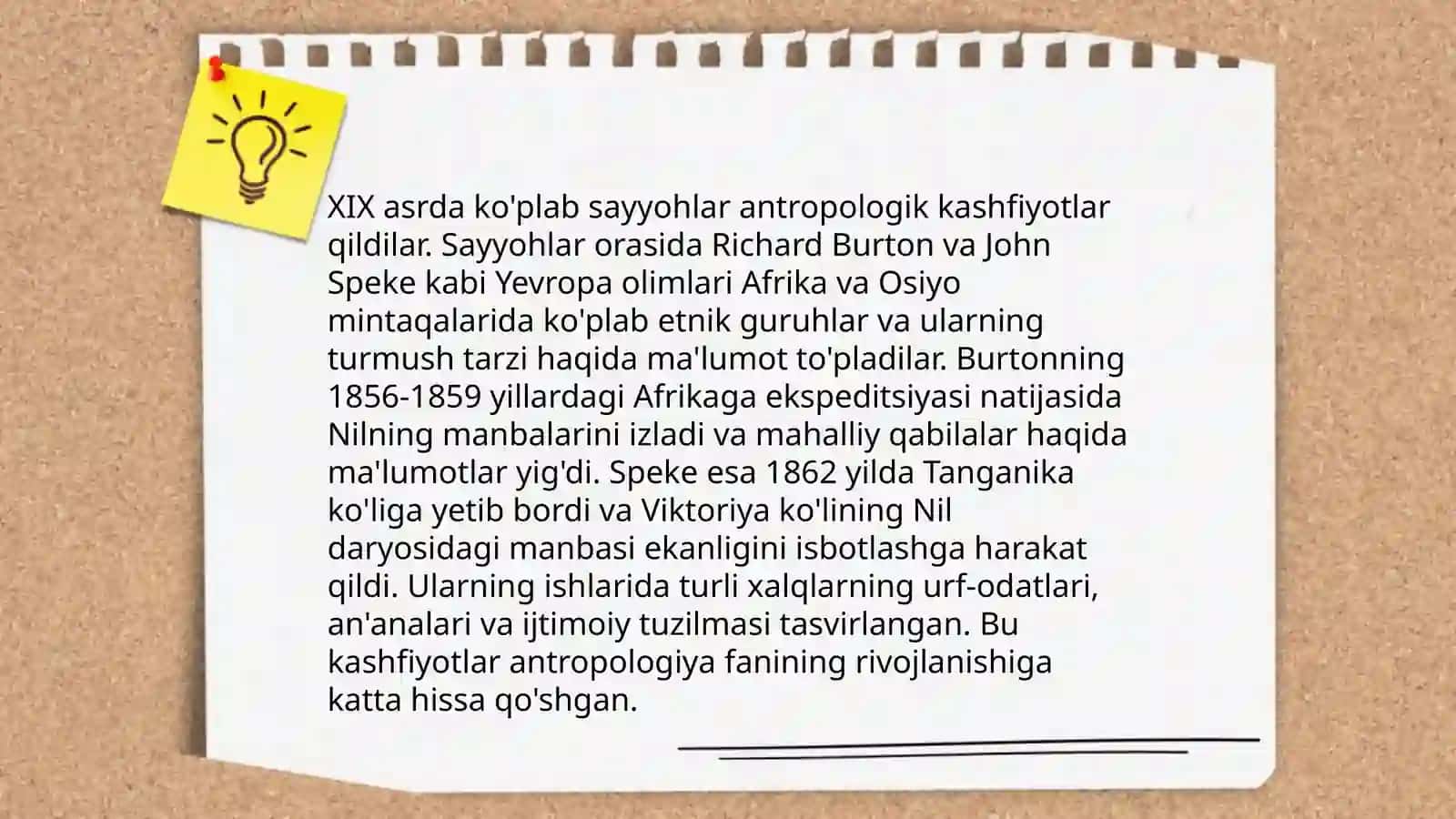 Neoevolyusionizm gʻoyalari.XIX-XX asr sayyohlarining antropologik yondashuvlari 4