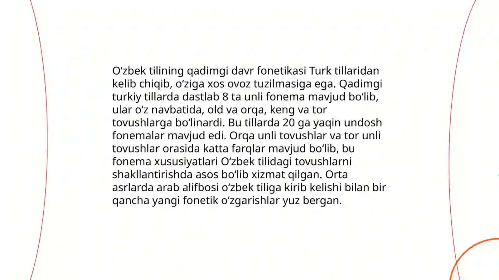 O'zbek tilining tarixiy fonetikasi 4