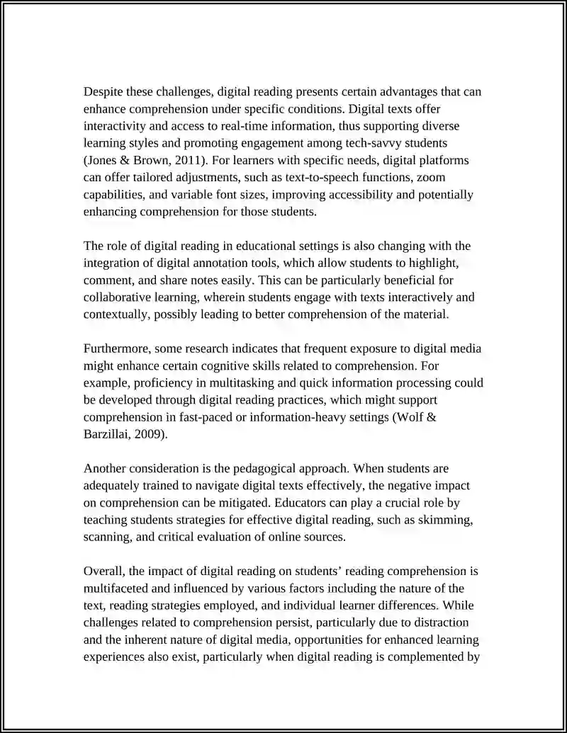 Impact of Digital Reading on Students’ Learning 4