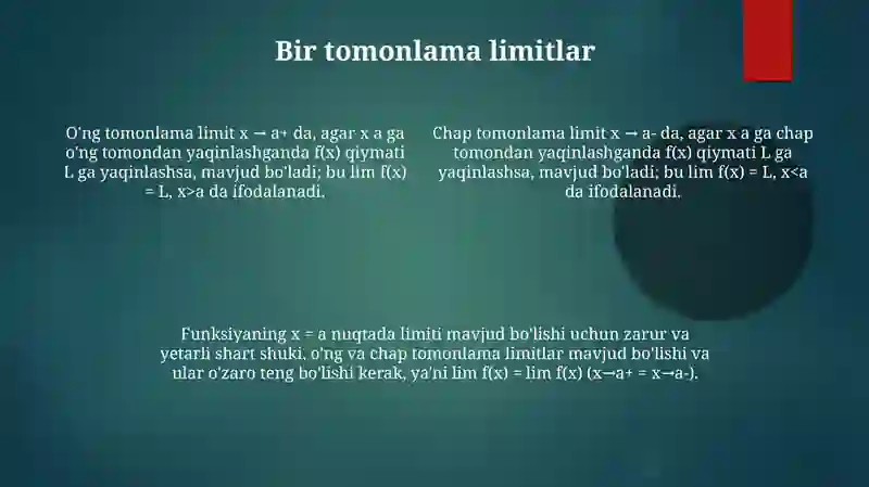 Limitning ta'rifi 4