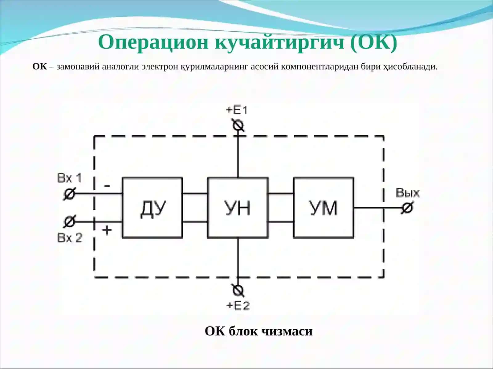 Операцион кучайтиргич (ОК) 4