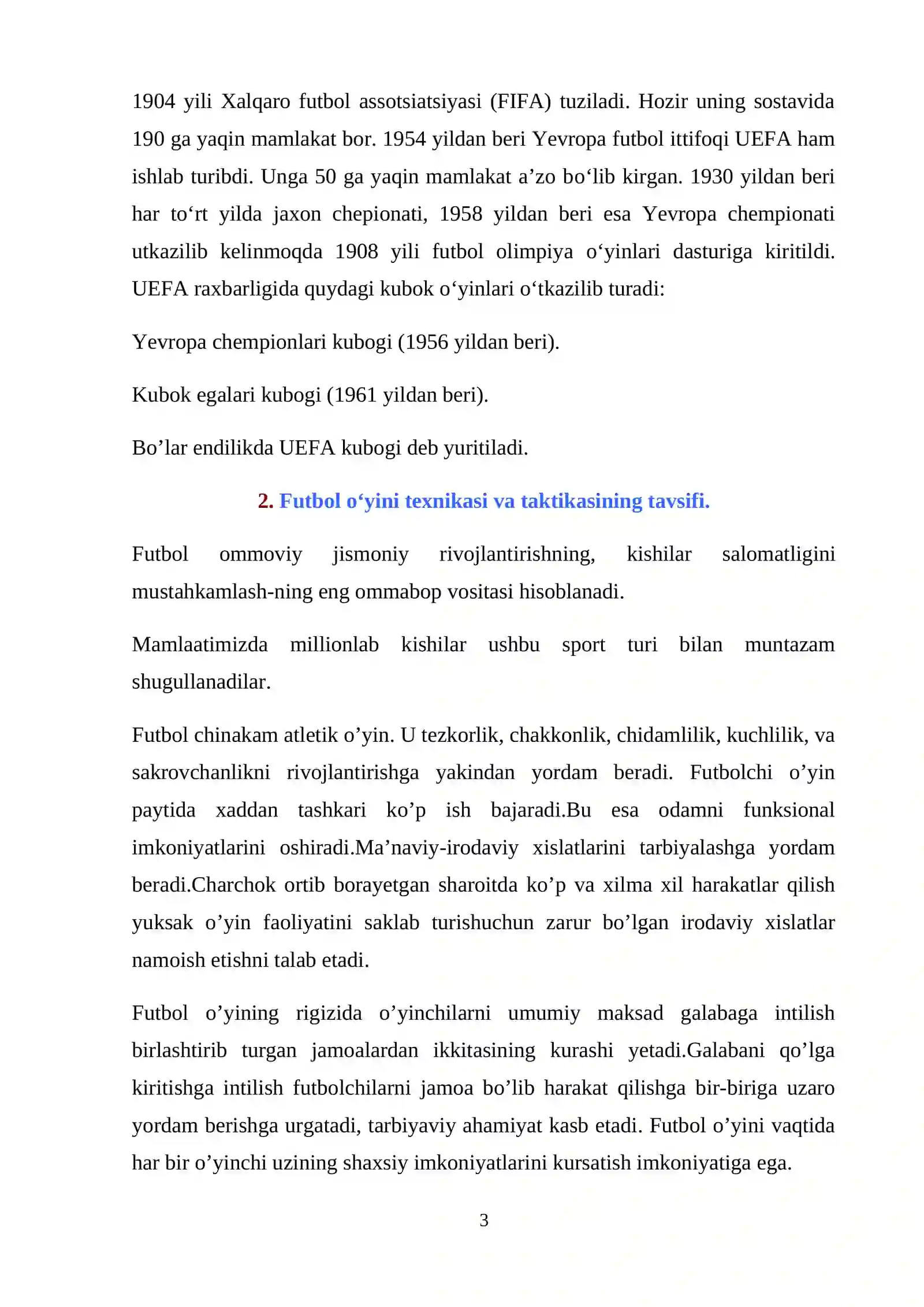 Futbol o‘yinining kelib chiqishi, qoidalari va rivojlanish tarixi 4