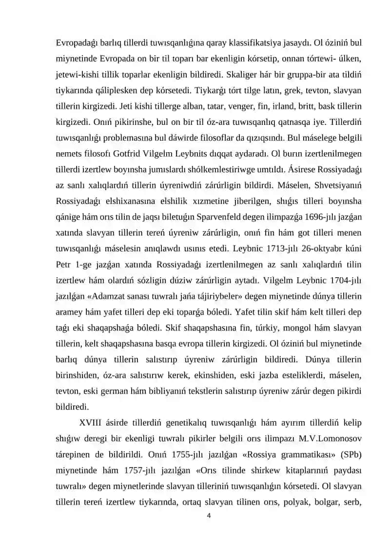 Tariyxıy-salıstırmalı til bilimi 4