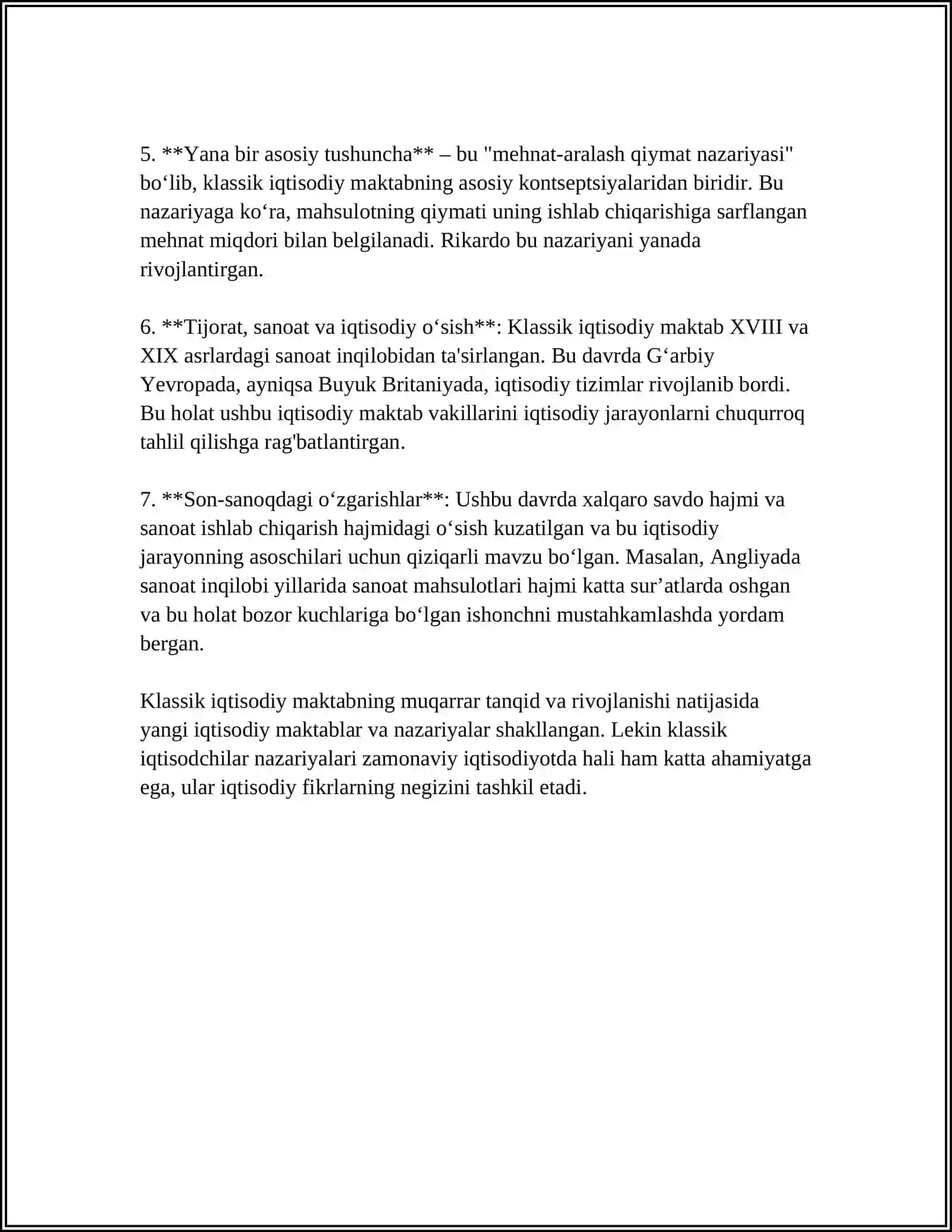 KLASSIK IQTISODIY MAKTABNING VUJUDGA KELISHI 4