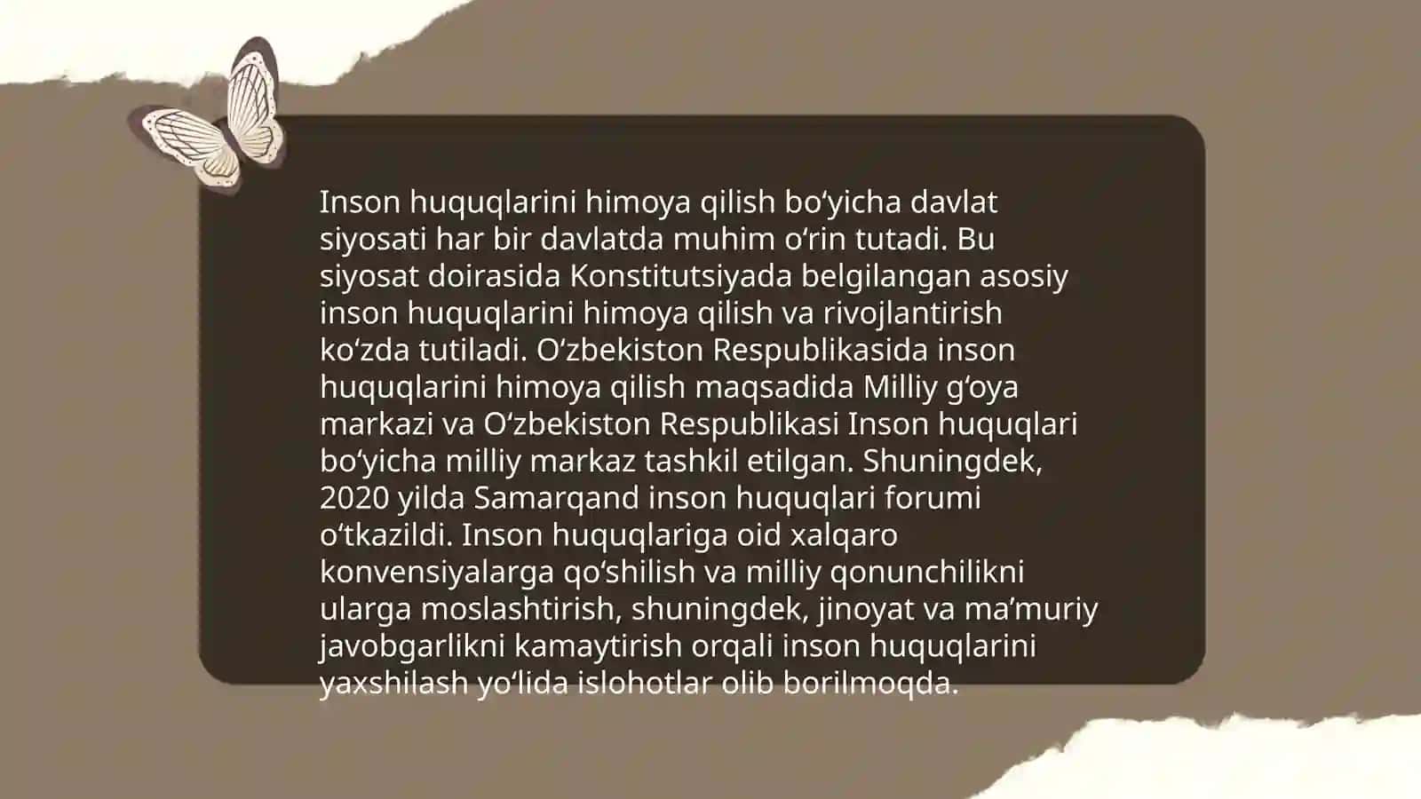 Yangi O‘zbekistonda inson haq-huquqlari va erkinliklari kafolatining yaratilishi 4
