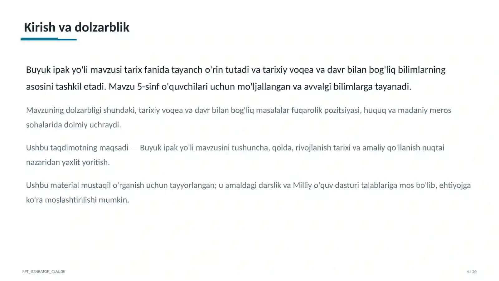 Buyuk ipak yo'li (5-sinf) 4