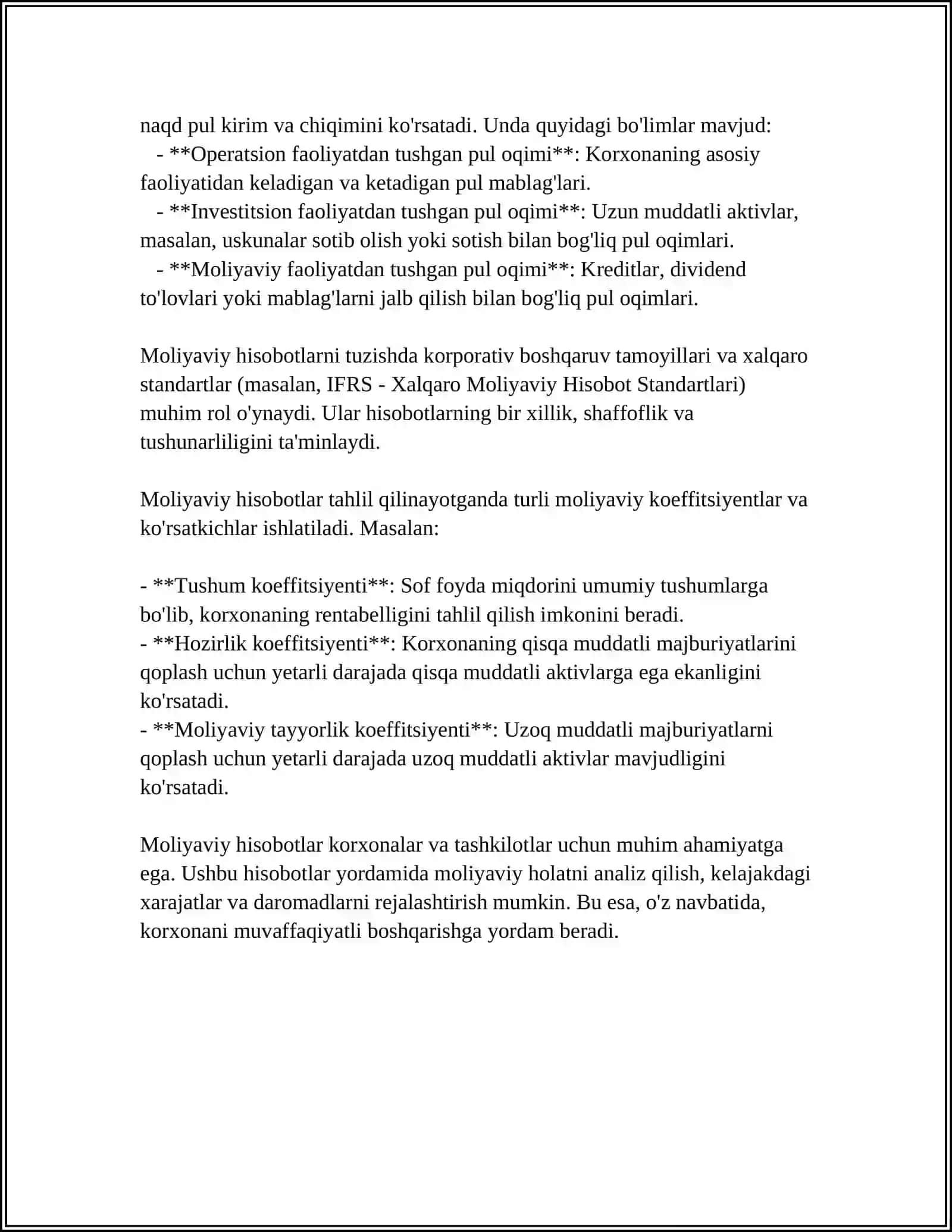 MUOLAJA XONASI HUJJATLARI BILAN ISHLASH 4