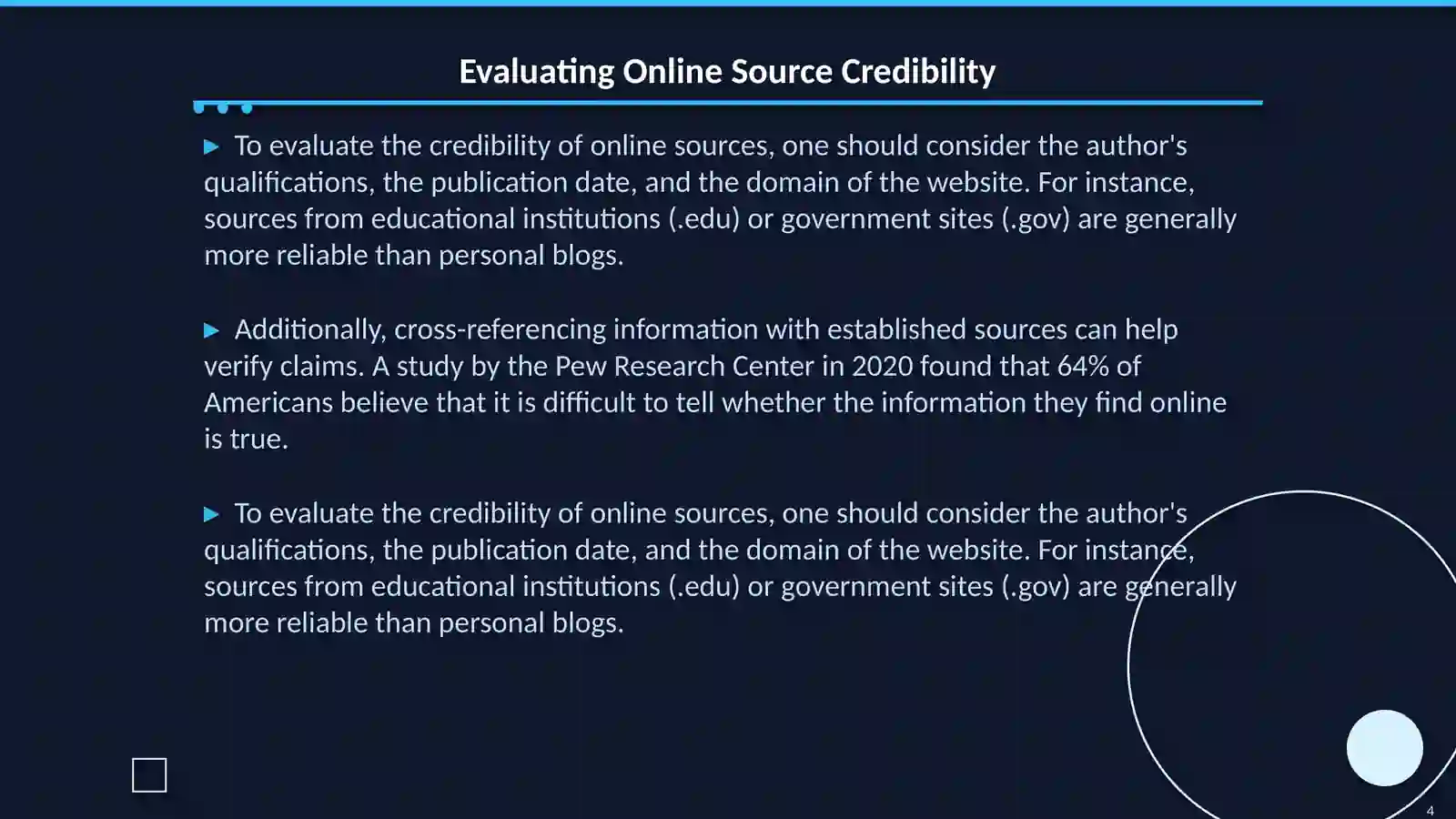 Working with Printed and Online Sources 4