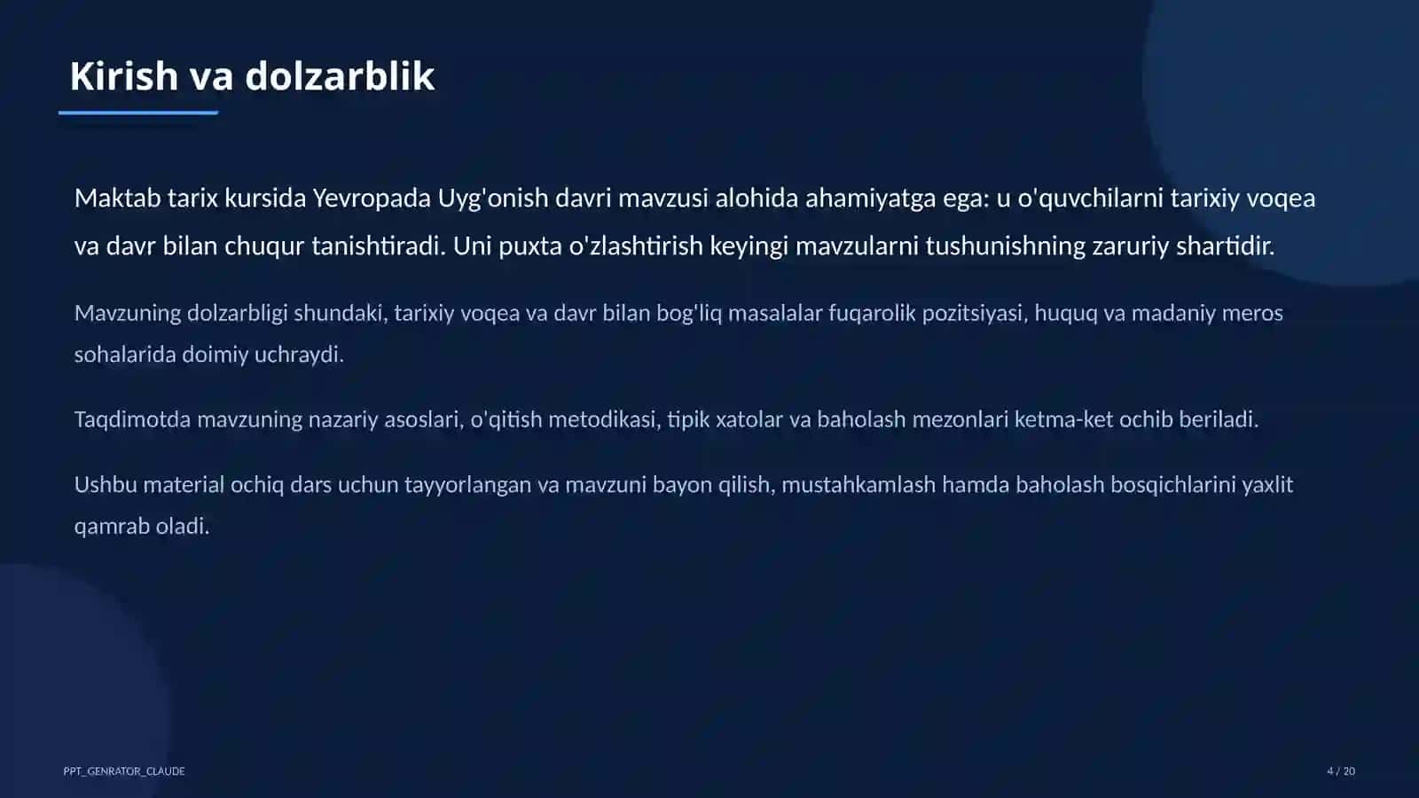 Yevropada Uyg'onish davri (8-sinf) 4
