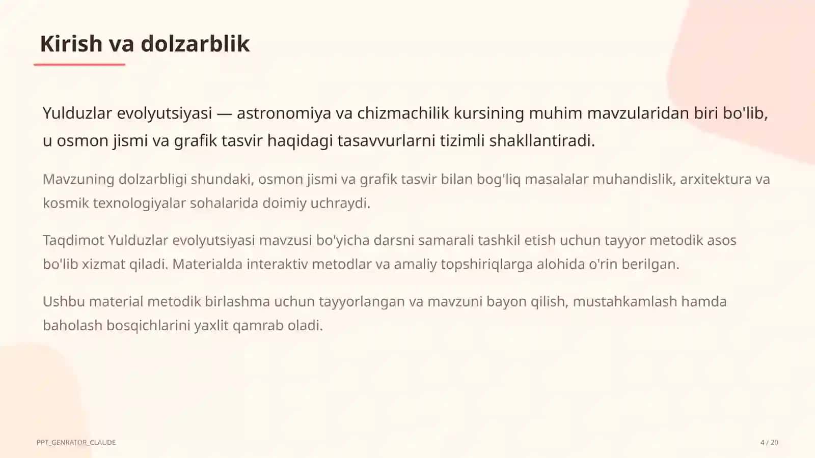 Yulduzlar evolyutsiyasi (11-sinf) 3