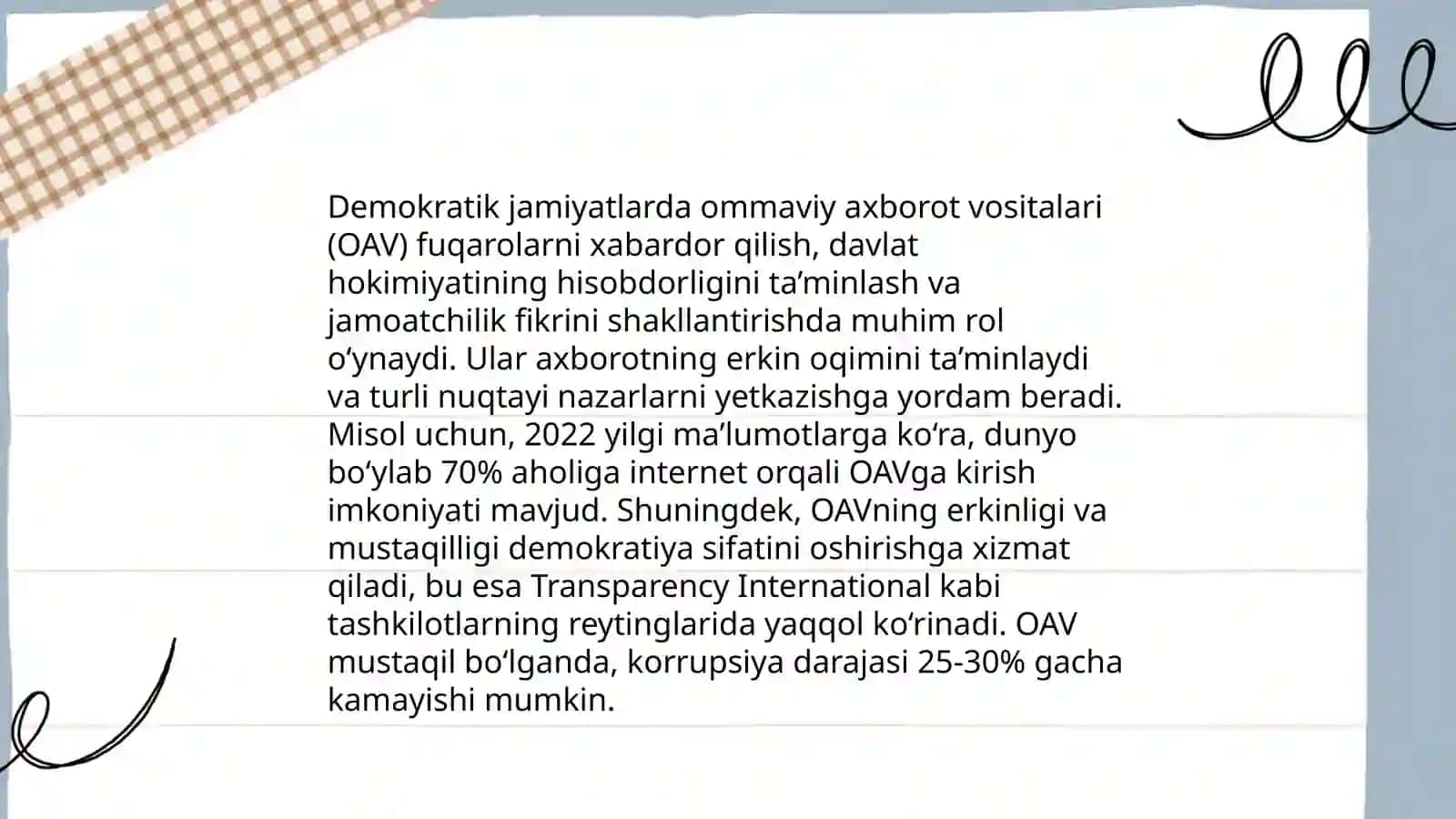 Ommaviy axborot vositalarining fuqorolik jamiyatini shakllantirishdagi roli 4