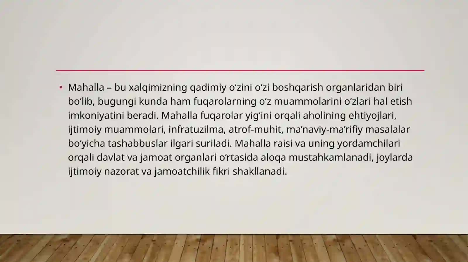 Fuqarolarning o‘zini o‘zi boshqarish organlari faoliyati va ularning jamiyatni demokratlashtirishda tutgan o‘rni 4