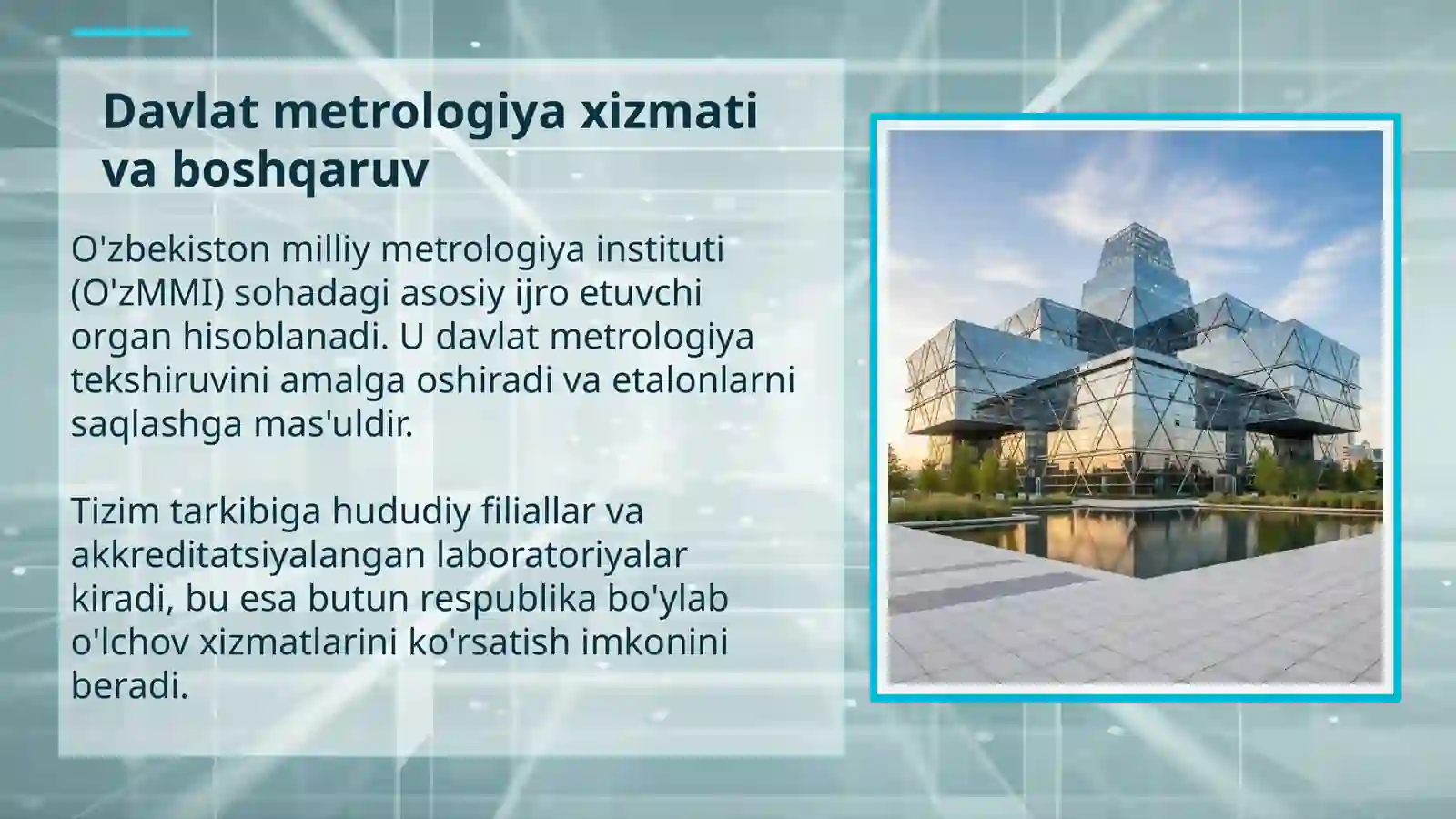 O'ZBEKISTON RESPUBLIKASI METROLOGIK XIZMAT VA TA'MINOT 4