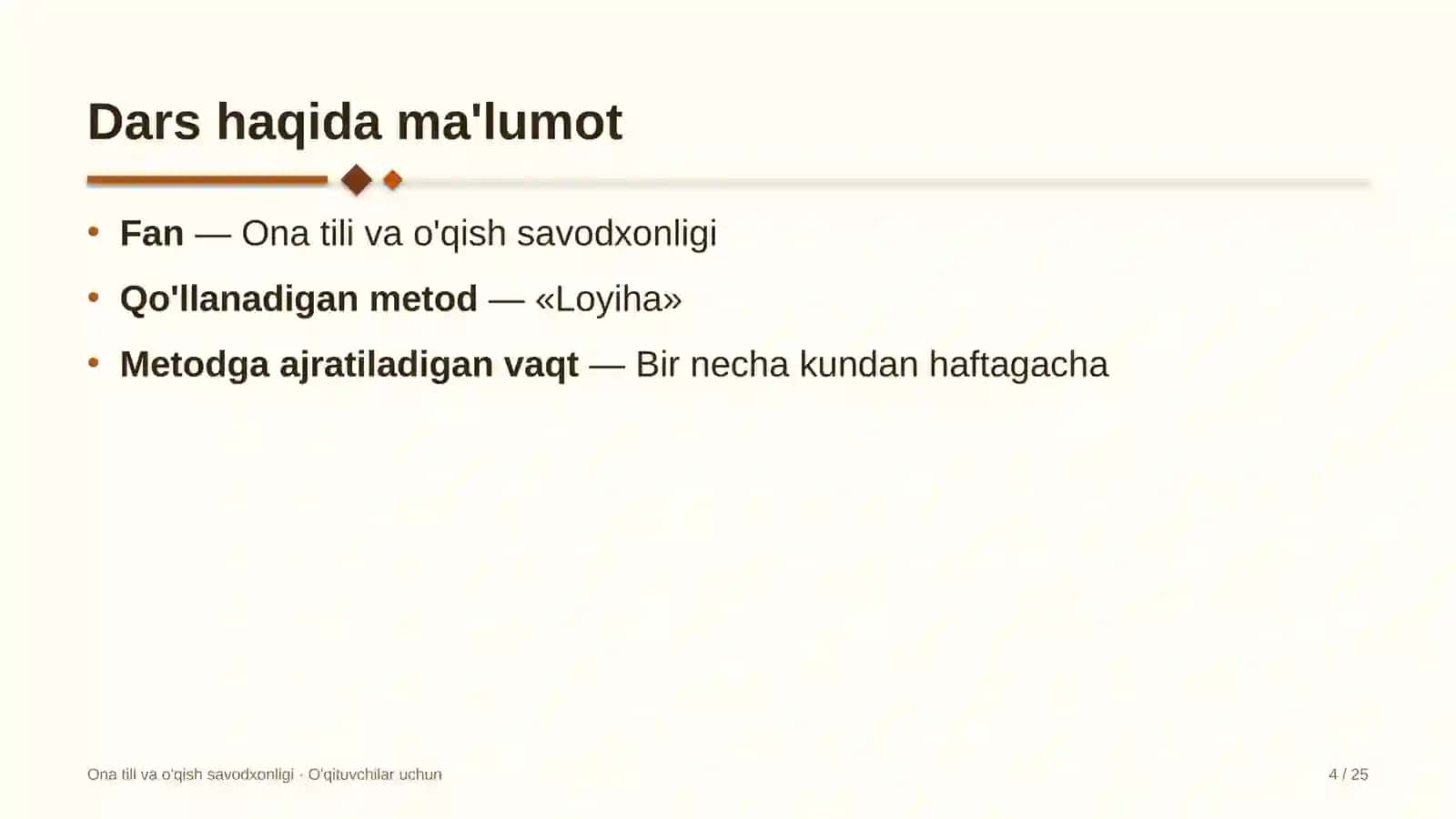 ona tili va o'qish savodxonligi darslarida loyiha metodidan foydalanish 8889 4