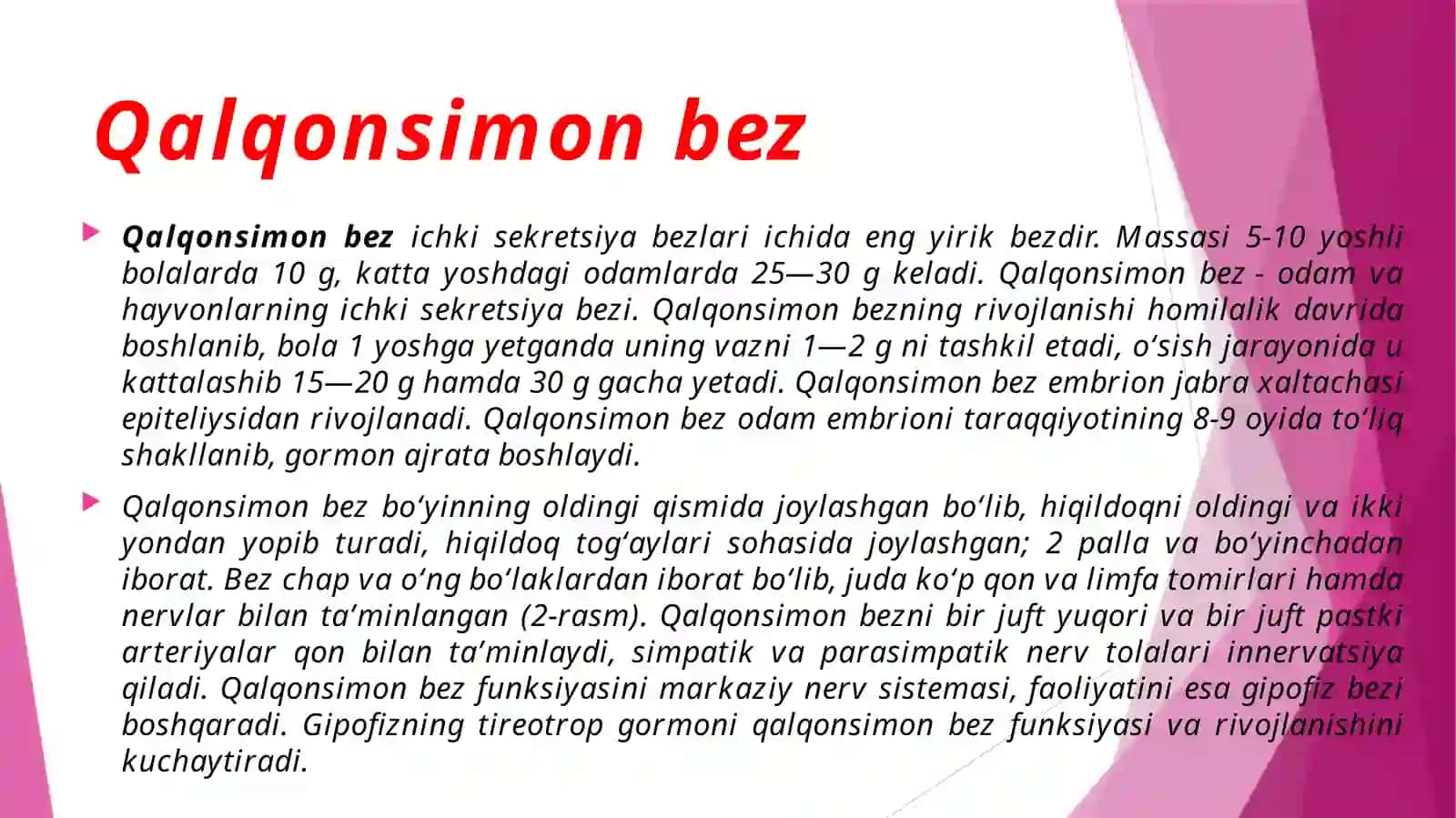 Ichkisekretsiyabezlari.Gipotalamo-gipofizartizimtuzilishivafiziologiyasi 4