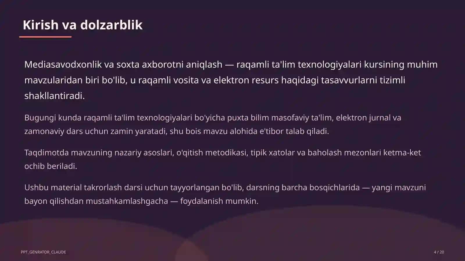 Mediasavodxonlik va soxta axborotni aniqlash 4