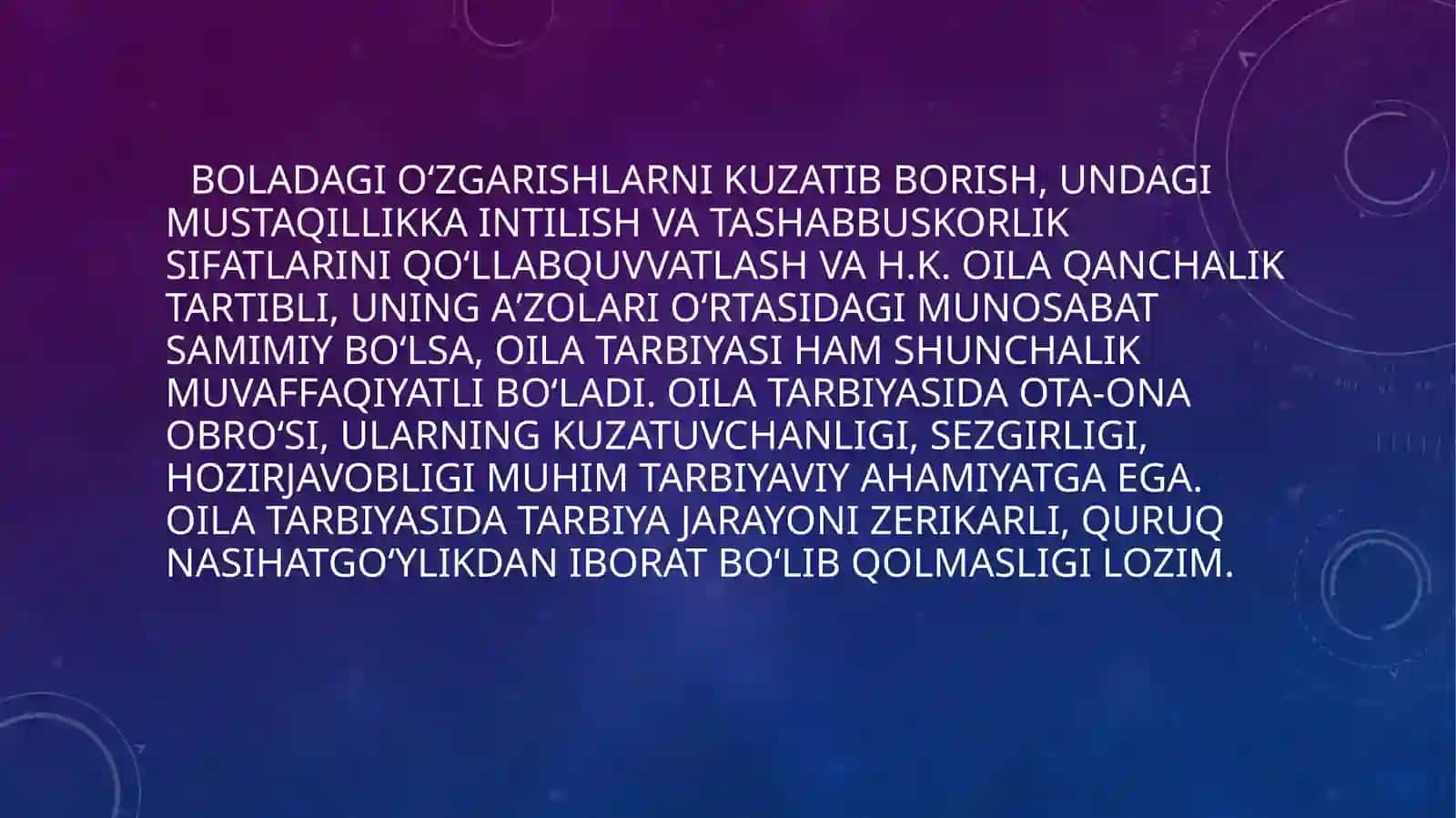 OILA VA TARBIYA ASOSLARI 4