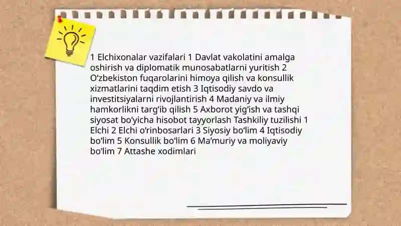 Chet el bilan hamkorlik va diplomatik vakolatxonalar 4