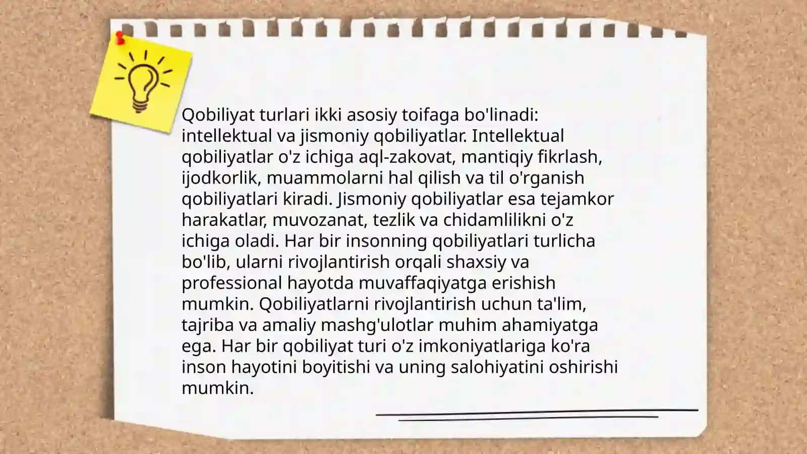 Qobiliyat haqida umumiy tushuncha 4