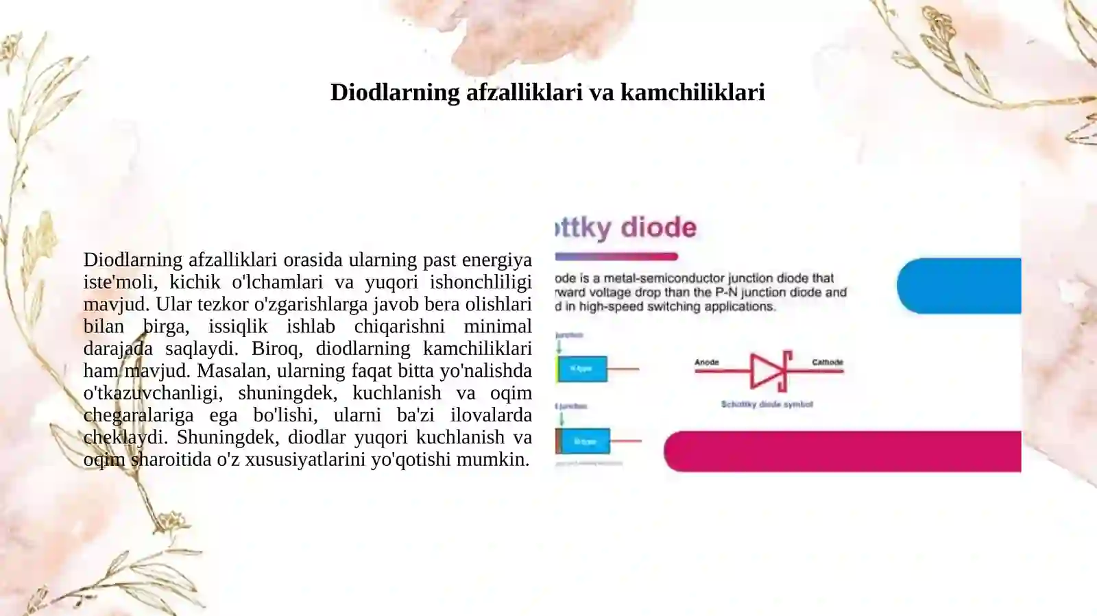 Diodlar va ularning turlari 4