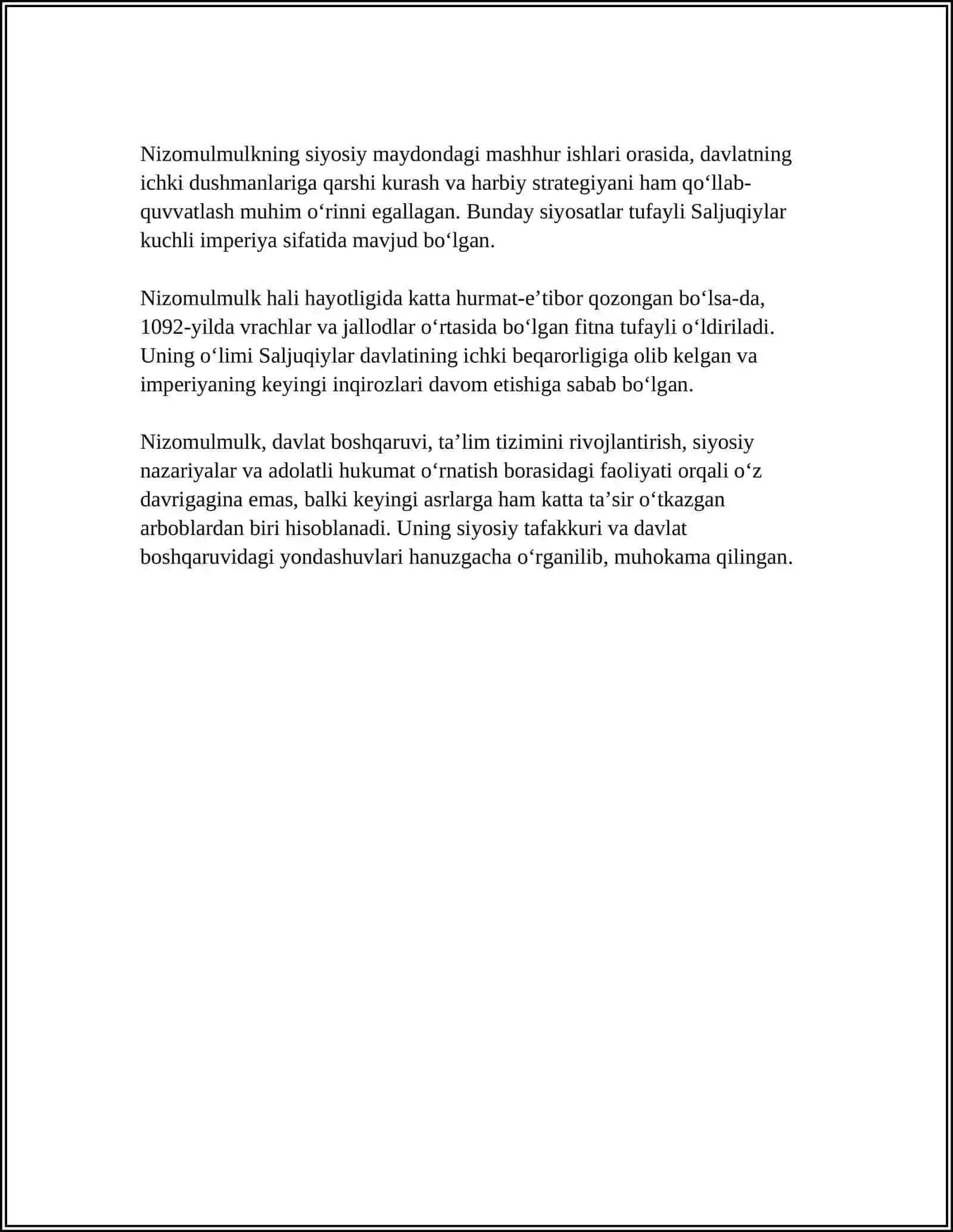 NIZOMUMULKNING SIYOSATNOMA ASARI 4