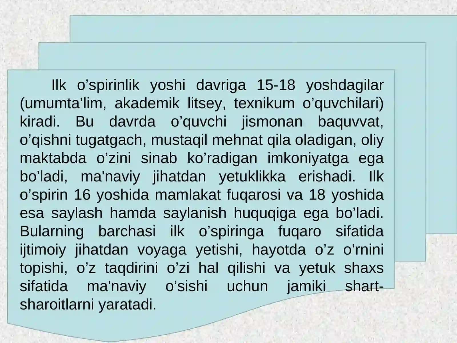 Ilk o’spirinlikva yoshlik davrida psixik rivojlanish xususiyatlari 4