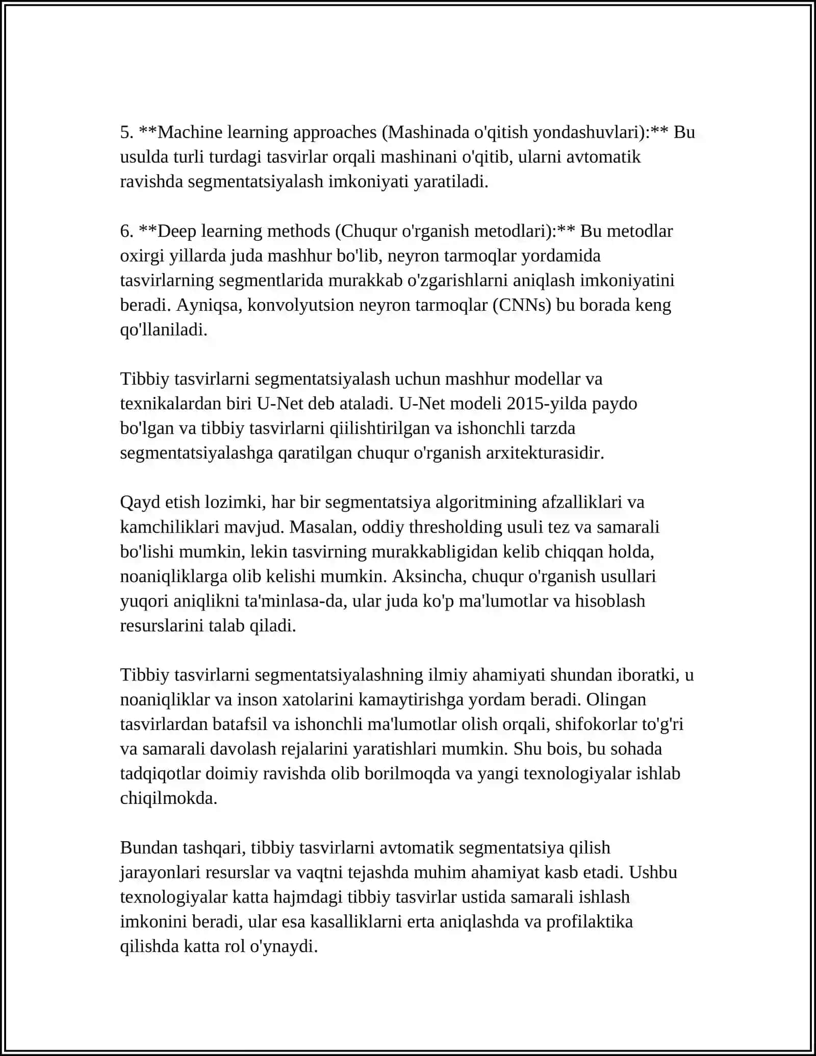 Tibbiy tasvirlarni segmentatsiyalashning nazariy asoslari 4