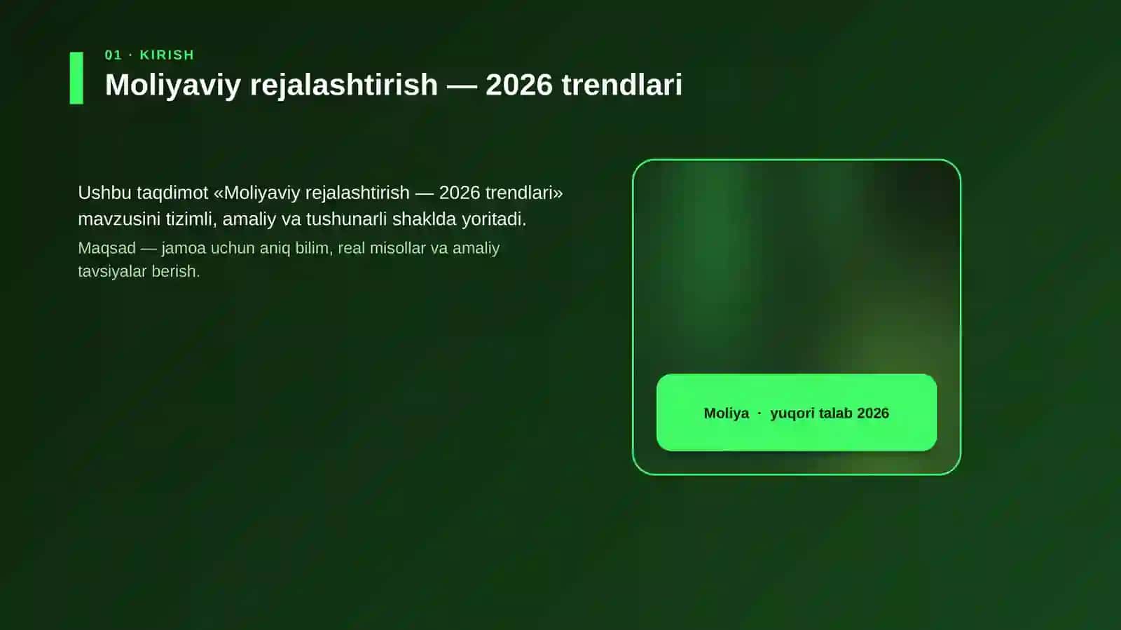 Moliyaviy rejalashtirish — 2026 trendlari 4