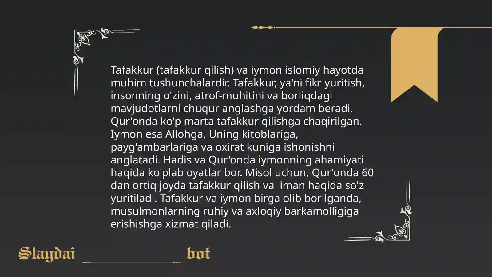 Tafakkur 4