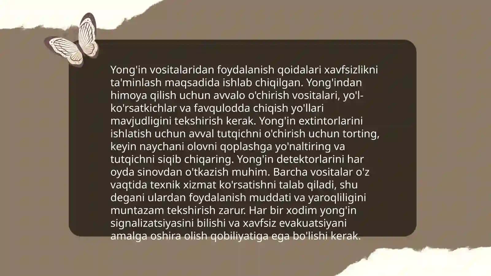 Yong'in xavfsizligi qoidalari 4