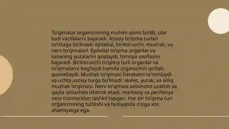 Koʻp hujayrali organizm toʻqimalari hujayralararo munosabatlarning buzilish oqibatlari.Bu jarayonda ekologik omillarning roli 4