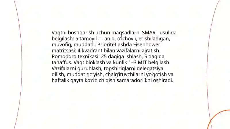 O'z-o'zini boshqarish ko'nikmasini rivojlantirish yo'llari 4