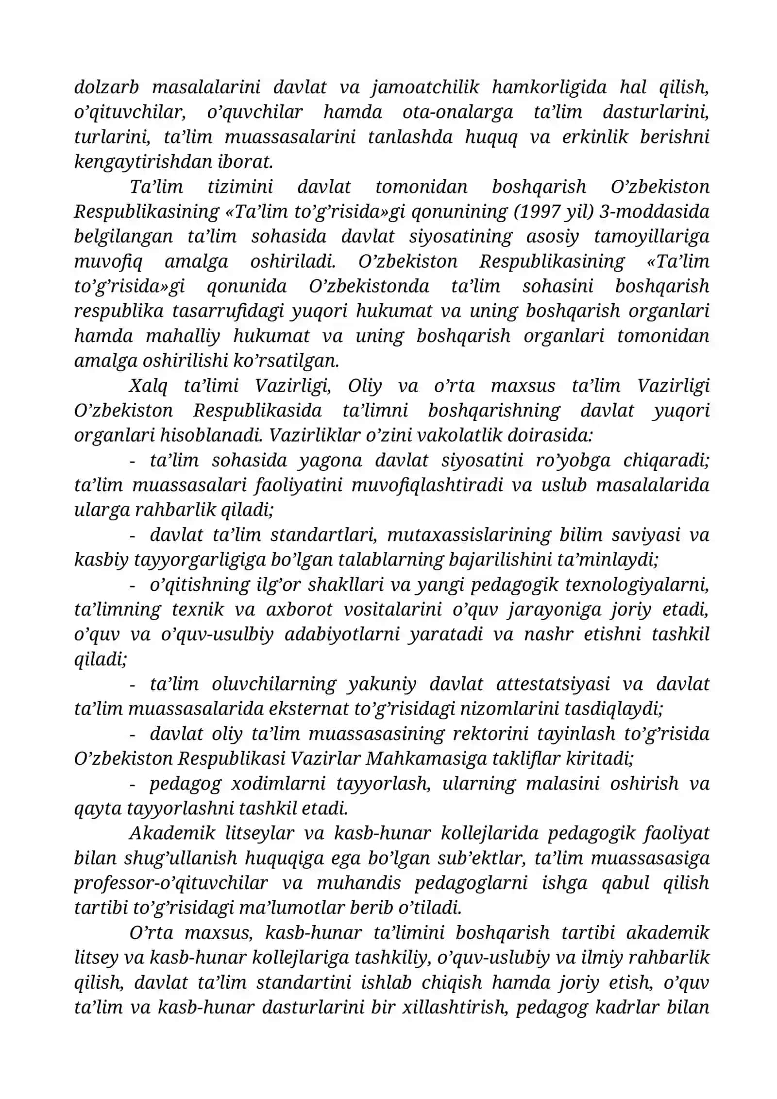 Ta’lim muassasasini boshqarishning pedagogik- psixologik asoslari 4