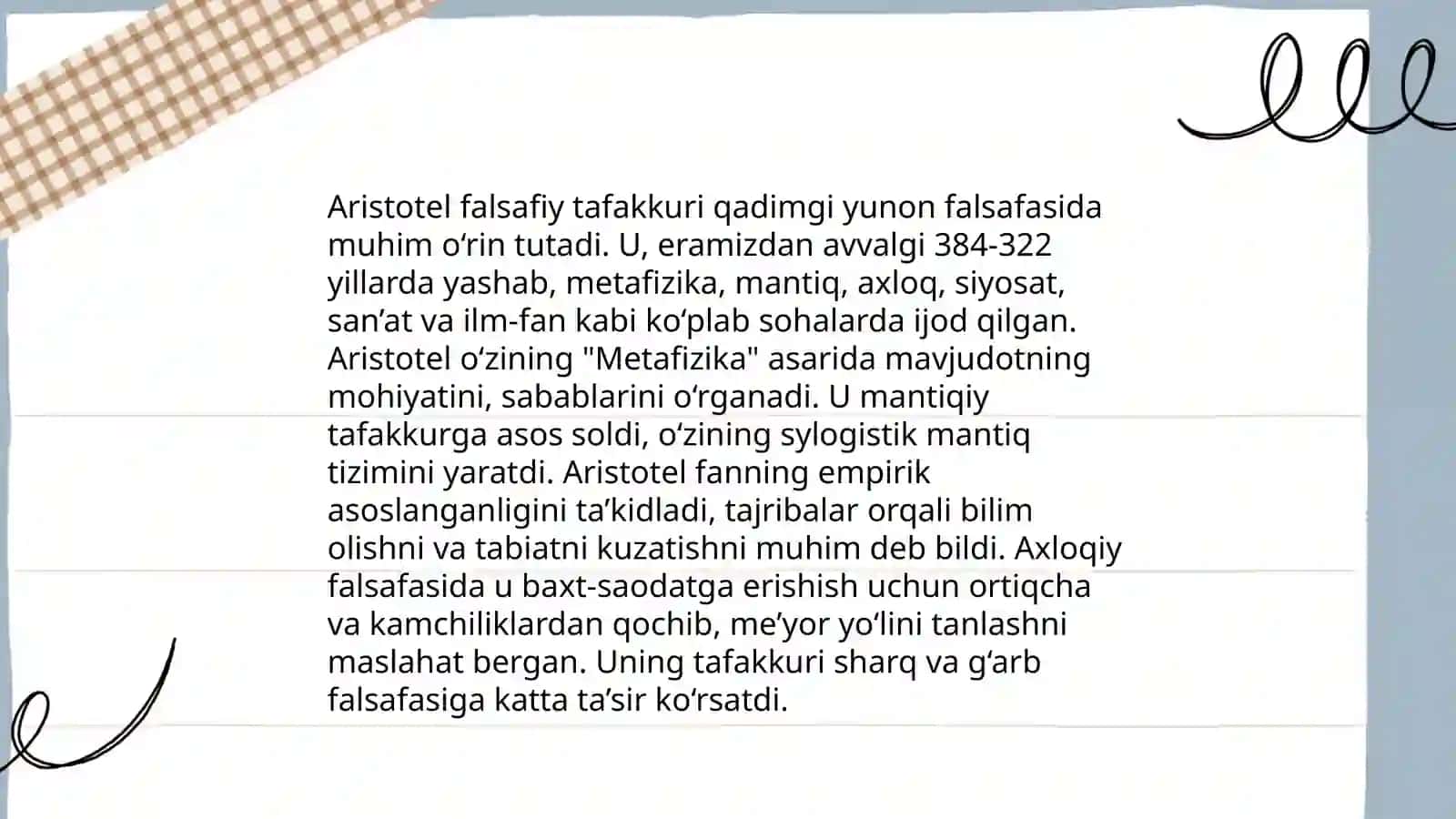 Falsafaning mohiyatiga oid sharq va g'arb mutafakkirlari ta'riflarini tavsiflash 4