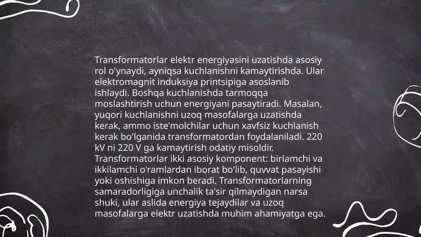 Yuqori kuchlanish tarmoqdan past kuchlanishga oʼtishni, Yuqori kuchlanishdan past kuchlanishga oʼtish taʼminoti 4