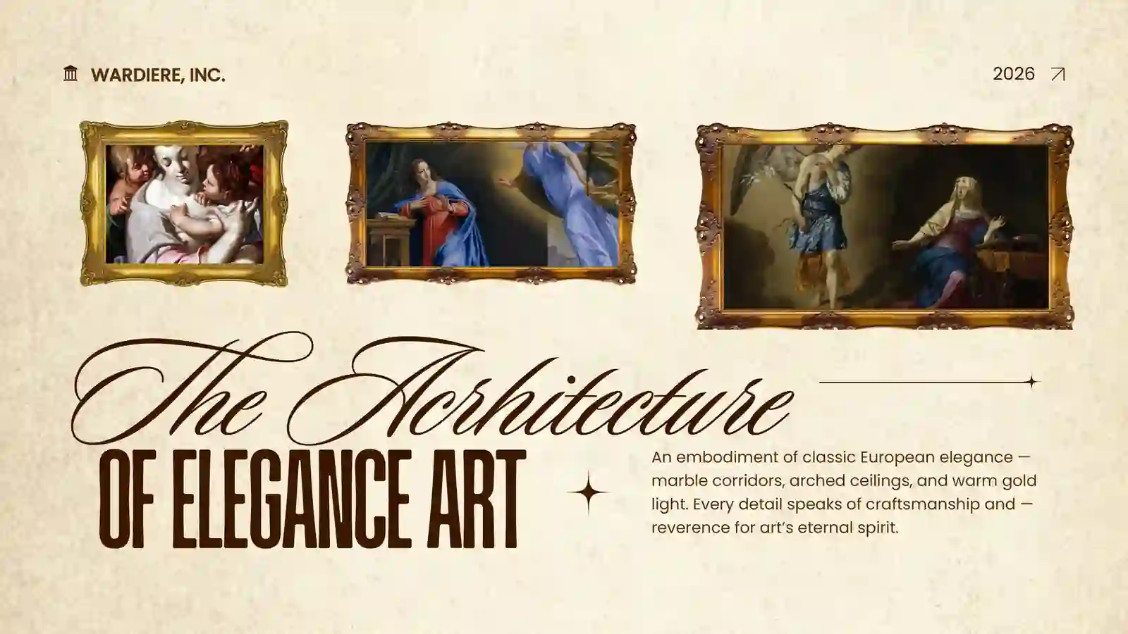 Timeless Art Gallery Presentation Template 4