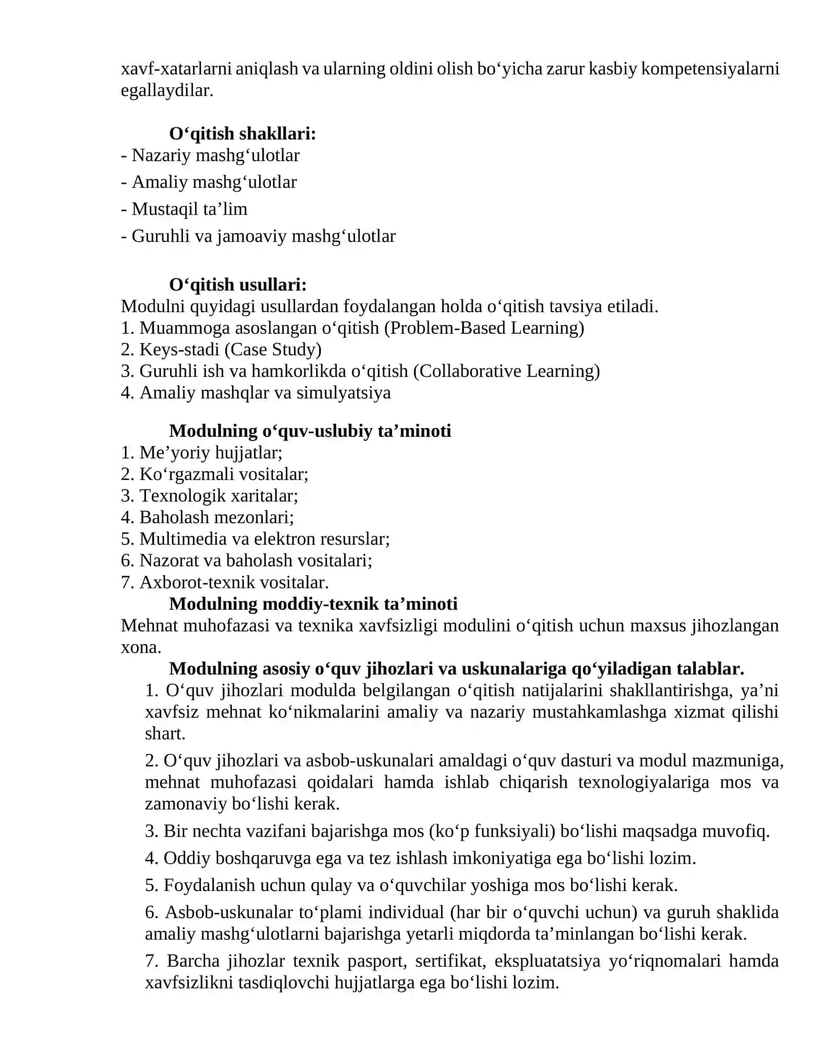 "UKM-1 mehnat muhofazasi va xavfsizlik texnikasi 4