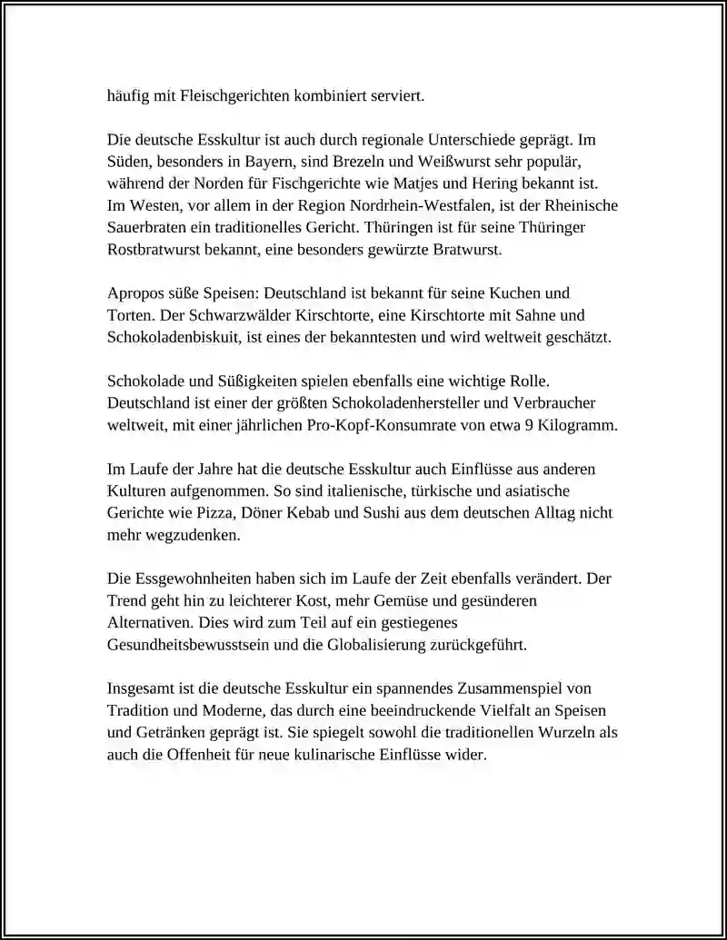 Deutsche Esskultur 4