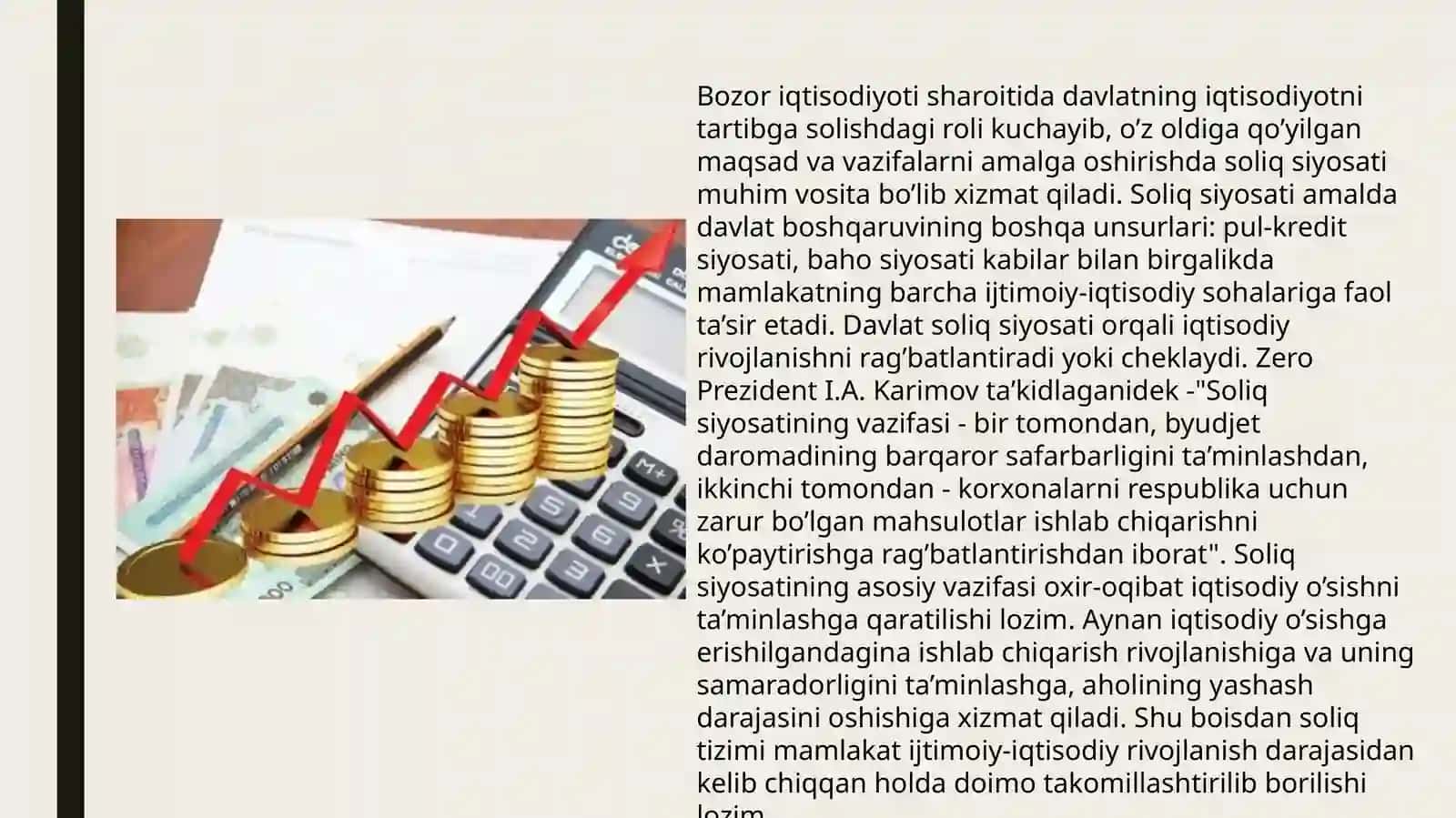 Soliq siyosati va uning iqtisodiy ta’siri 4
