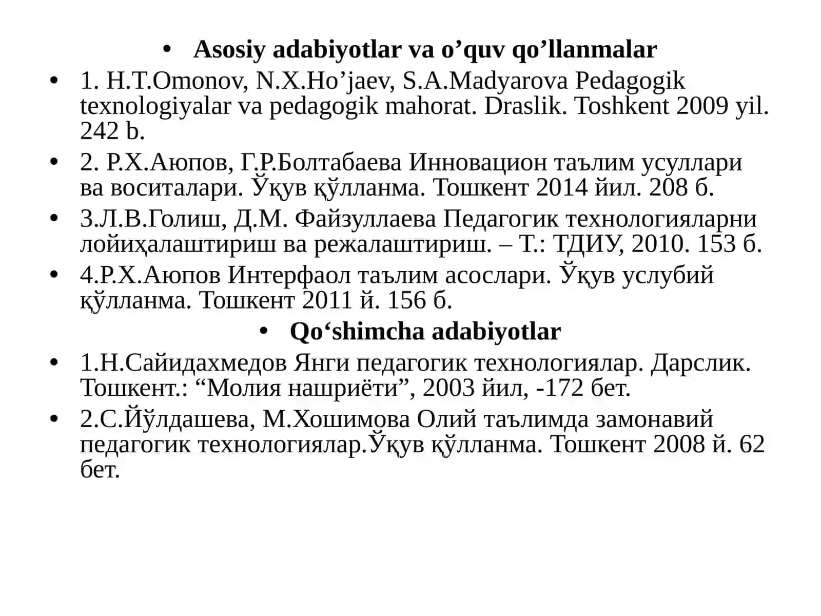 JISMONIY MADANIYATNI O’QITISH TEXNOLOGIYALARI VA LOYIHALASHTIRISH 4
