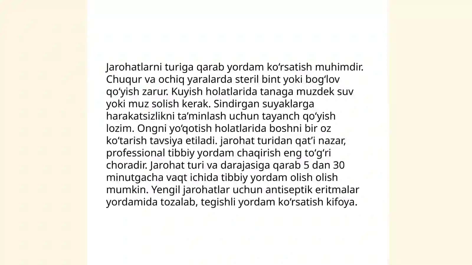 Qon ketishi bilan yordam 4