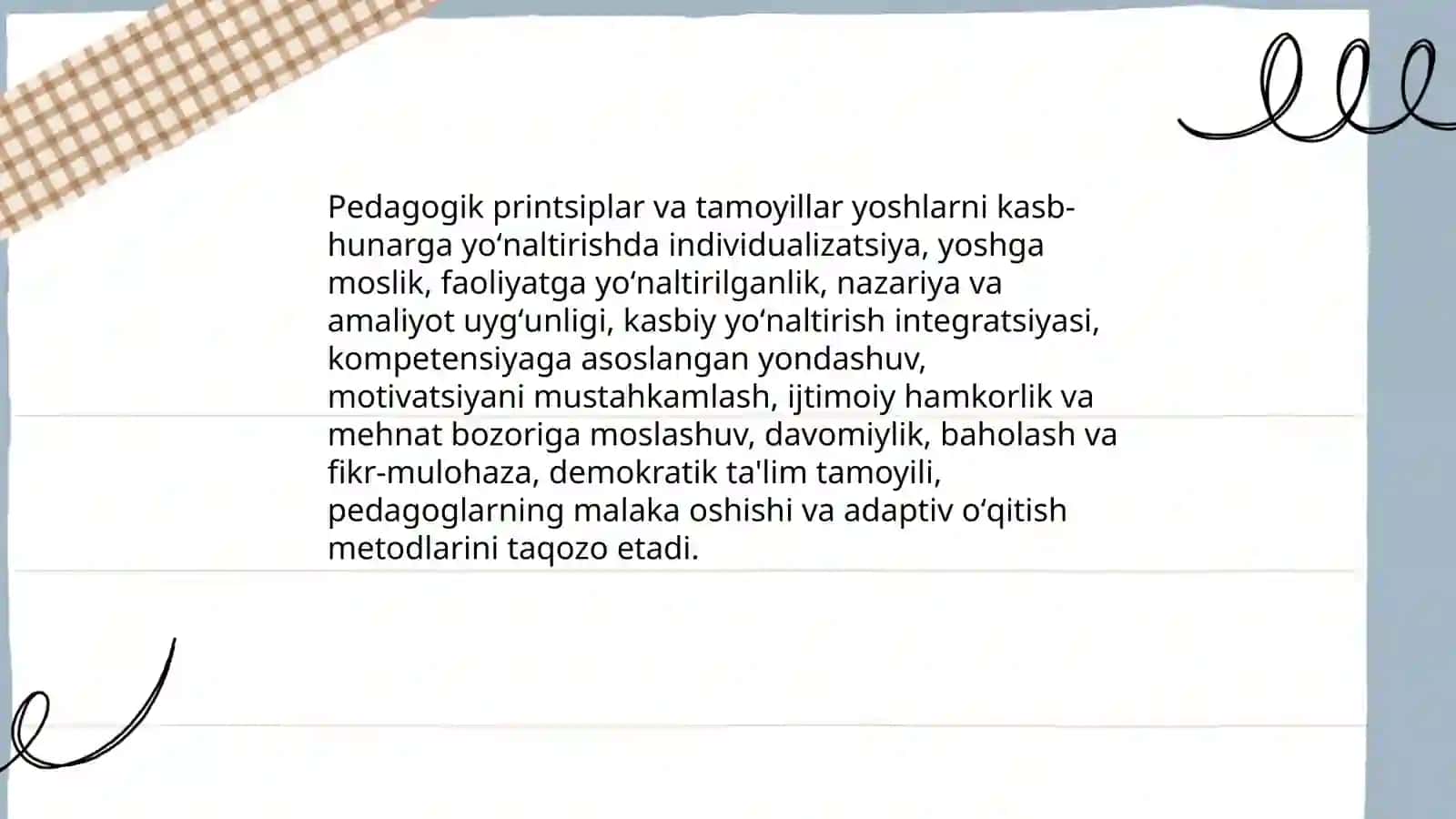 Kasb hunarga yoʻnaltirishning nazariy shart sharoitlari 4