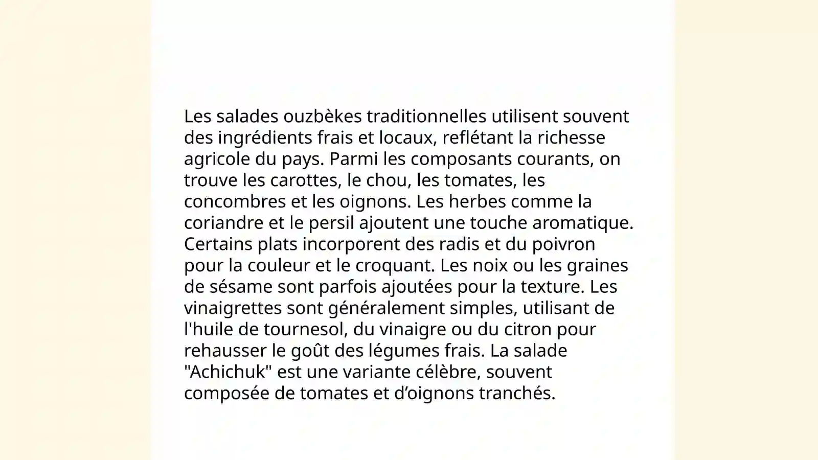Les salades ouzbèques 4