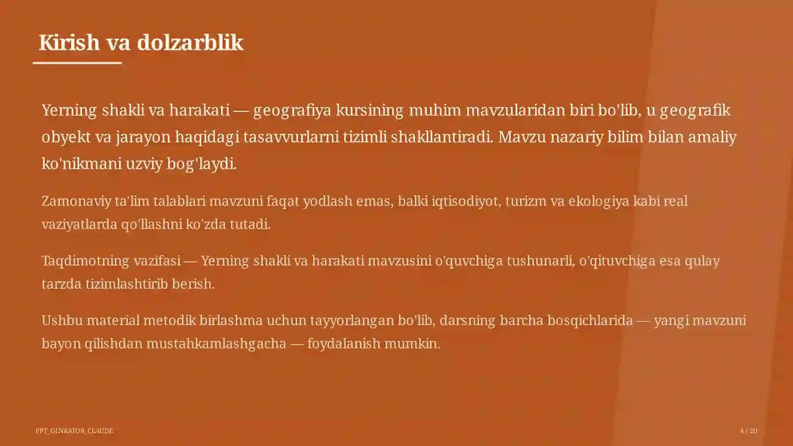 Yerning shakli va harakati (5-sinf) 4