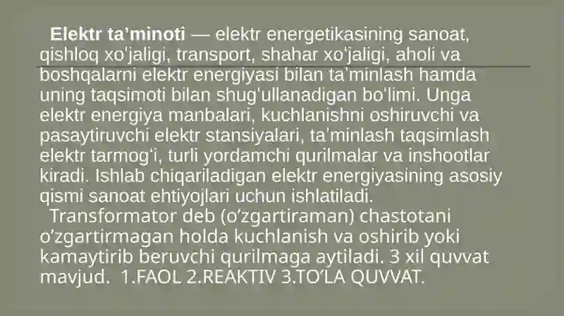 Elektrostansiyavaelektroenergetikatarmog’i 4