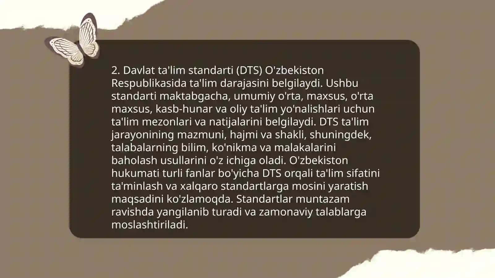 Taʼlim mazmunini belgilab beruvchi meʼyoriy-huquqiy hujjatlar 4