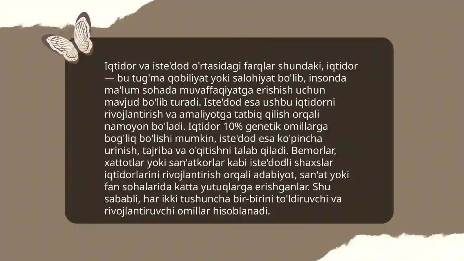 Qobiliyatni rivojlantirish usullari 4