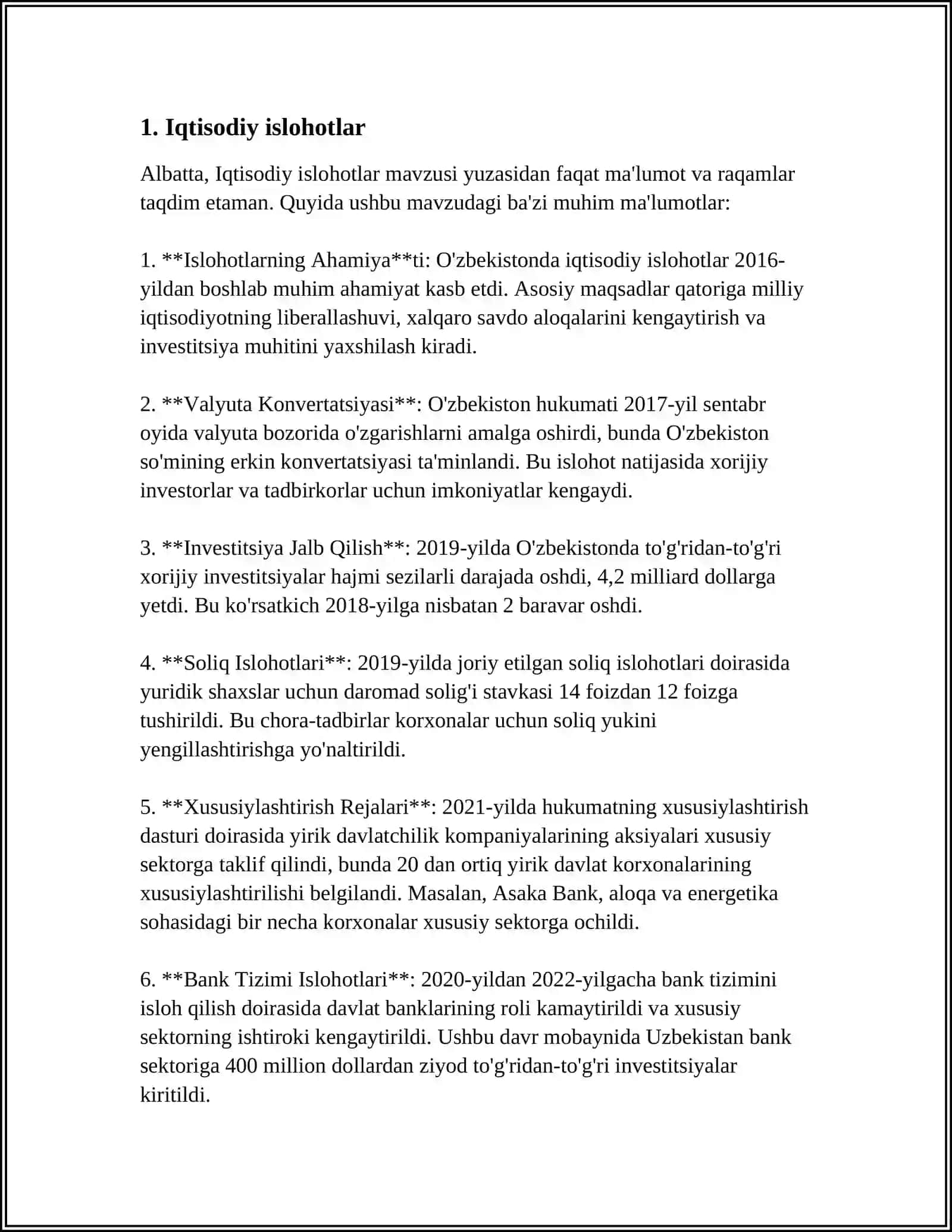 MUSTAQILLIK YILLARIDA DAVLAT BOSHQARUVI TIZIMINIDA AMALGA OSHIRILGAN ISLOHOTLAR 4
